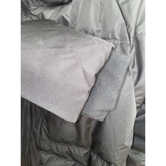 Mondetta Outdoor Project Mid-Length Down Puffer Hooded Jacket Black Women Large - Picture 4 of 9